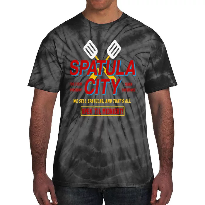 Spatula City Funny Tie-Dye T-Shirt