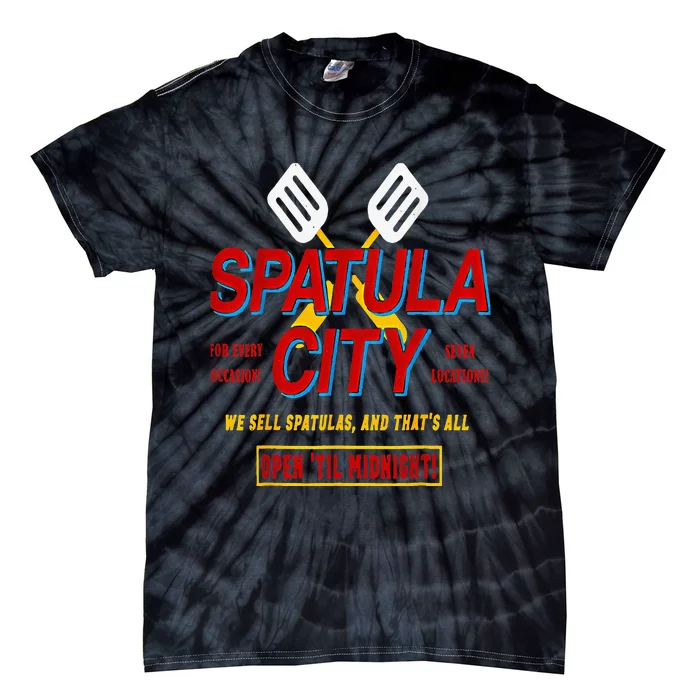 Spatula City Funny Tie-Dye T-Shirt