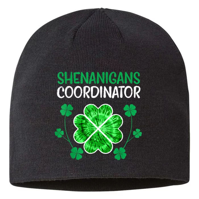 Shenanigans Coordinator Funny St Patricks Day Teacher 8 1/2in Sustainable Knit Beanie