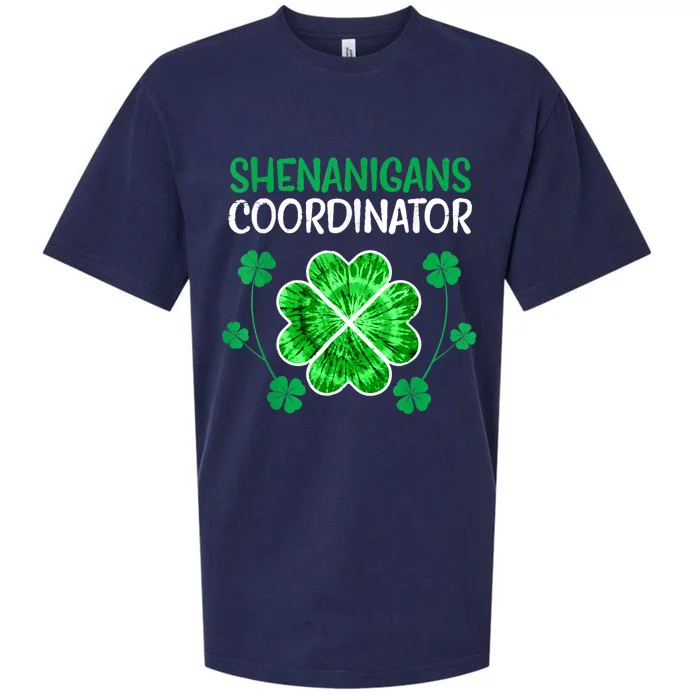 Shenanigans Coordinator Funny St Patricks Day Teacher Sueded Cloud Jersey T-Shirt