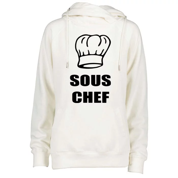 Sous Chef Father Mother Son Daughter Family Matching Womens Funnel Neck Pullover Hood