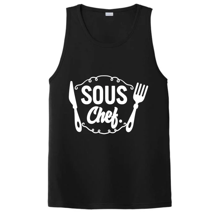 Sous Chef Family Matching Head Chef Mothers Day Mom Birthday Gift Performance Tank