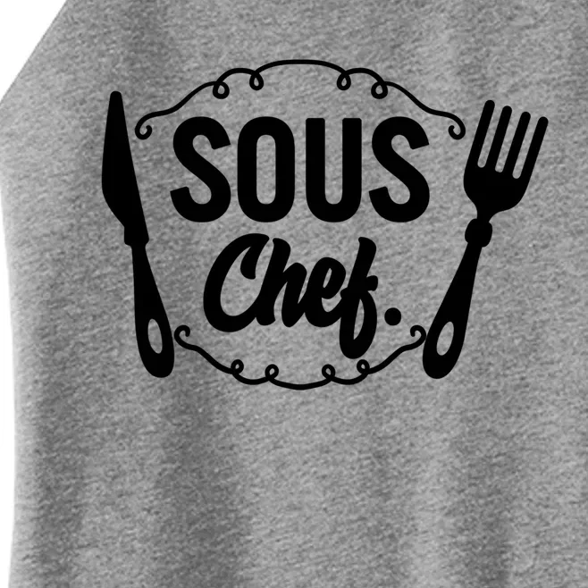 Sous Chef Family Matching Head Chef Mothers Day Mom Birthday Gift Women’s Perfect Tri Rocker Tank