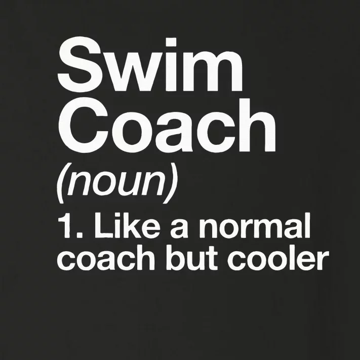 Swim Coach Funny Sports Definition Trainer Instructor School Toddler Long Sleeve Shirt