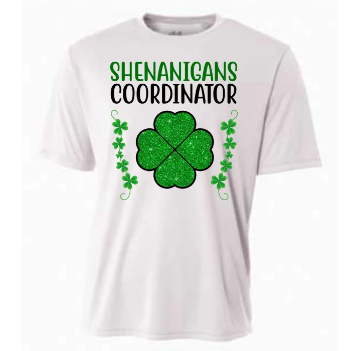 Shenanigans Coordinator Festive St Patrick's Day Cooling Performance Crew T-Shirt