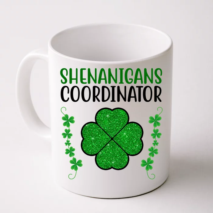 Shenanigans Coordinator Festive St Patrick's Day Front & Back Coffee Mug