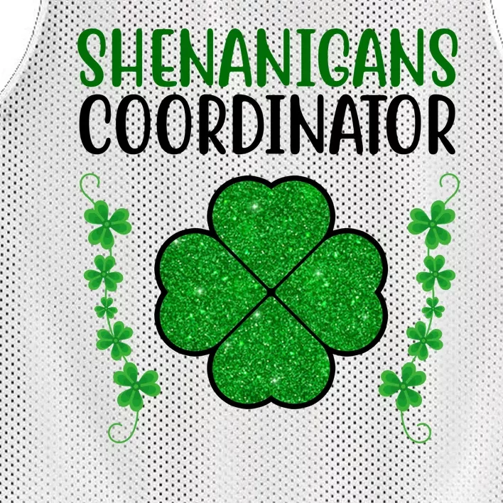 Shenanigans Coordinator Festive St Patrick's Day Mesh Reversible Basketball Jersey Tank