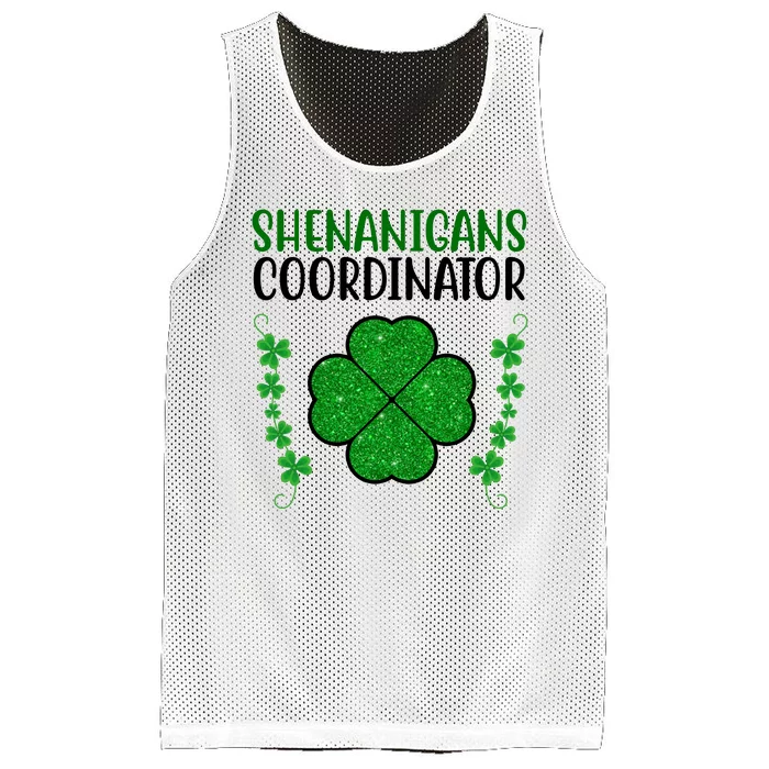 Shenanigans Coordinator Festive St Patrick's Day Mesh Reversible Basketball Jersey Tank