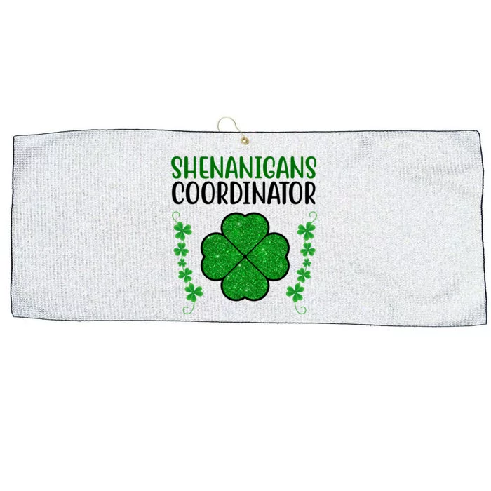 Shenanigans Coordinator Festive St Patrick's Day Large Microfiber Waffle Golf Towel