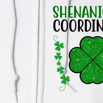 Shenanigans Coordinator Festive St Patrick's Day Full Zip Hoodie