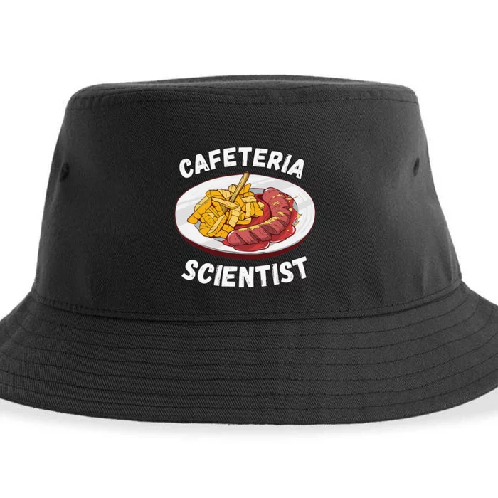 School Cafeteria Funny For Lunch Lady Sustainable Bucket Hat