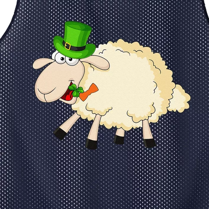 Sheep Celebrate Festival Of St. Patrick Green Gift Mesh Reversible Basketball Jersey Tank