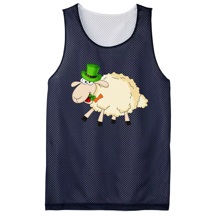 Sheep Celebrate Festival Of St. Patrick Green Gift Mesh Reversible Basketball Jersey Tank