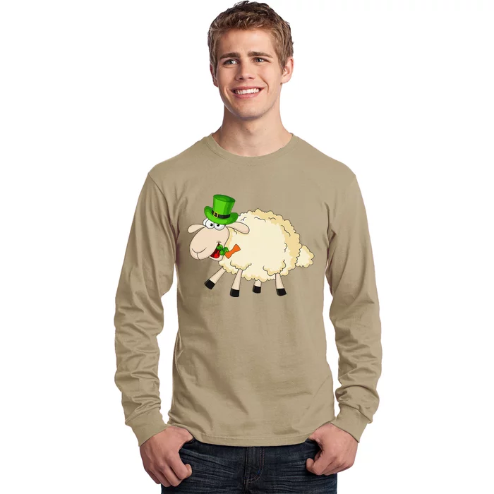 Sheep Celebrate Festival Of St. Patrick Green Gift Long Sleeve Shirt