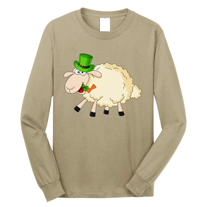 Sheep Celebrate Festival Of St. Patrick Green Gift Long Sleeve Shirt