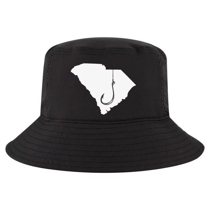 South Carolina Fishing Angler Fisherman Fish Hook Cool Comfort Performance Bucket Hat