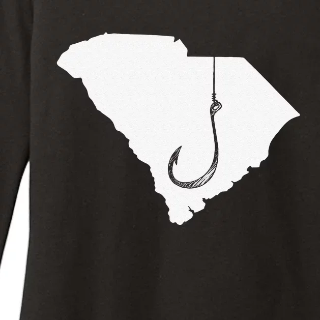 South Carolina Fishing Angler Fisherman Fish Hook Womens CVC Long Sleeve Shirt