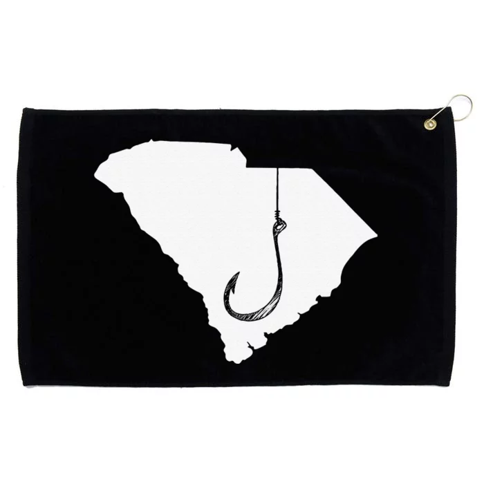 South Carolina Fishing Angler Fisherman Fish Hook Grommeted Golf Towel