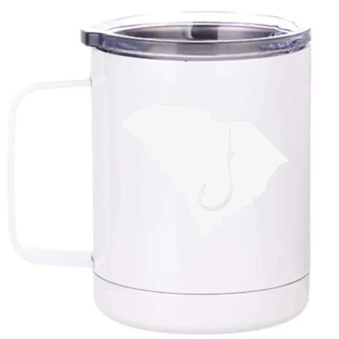 South Carolina Fishing Angler Fisherman Fish Hook Front & Back 12oz Stainless Steel Tumbler Cup