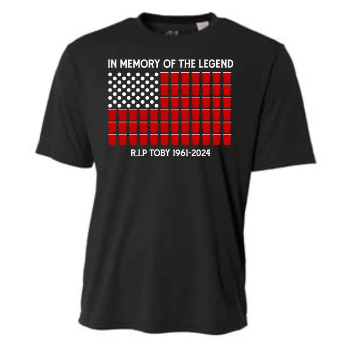 Solo Cup Flag Rip The Legend Toby Cooling Performance Crew T-Shirt