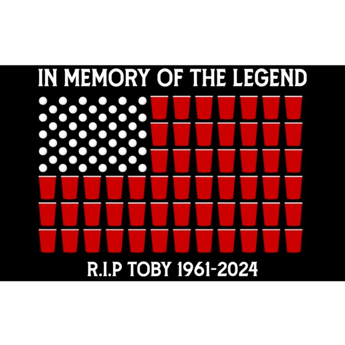 Solo Cup Flag Rip The Legend Toby Bumper Sticker