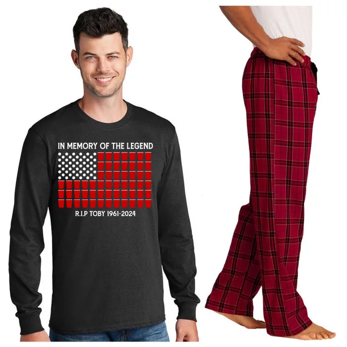 Solo Cup Flag Rip The Legend Toby Long Sleeve Pajama Set