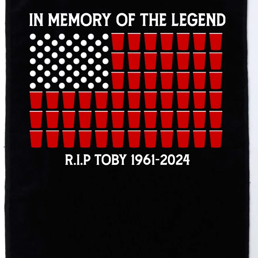 Solo Cup Flag Rip The Legend Toby Platinum Collection Golf Towel