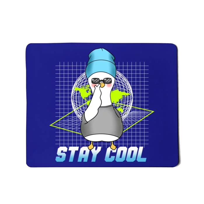 Stay Cool Funny Duck Goose Futuristic Duck Great Gift Mousepad