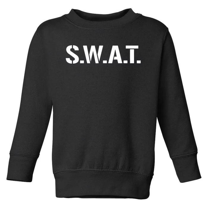 SWAT Costume Funny Halloween Group Outfit Toddler Sweatshirt