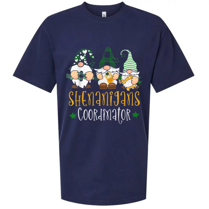 Shenanigans Coordinator Funny St Patricks Day Teacher Sueded Cloud Jersey T-Shirt