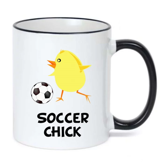 Soccer Chick Funny Female Sport Black Color Changing Mug