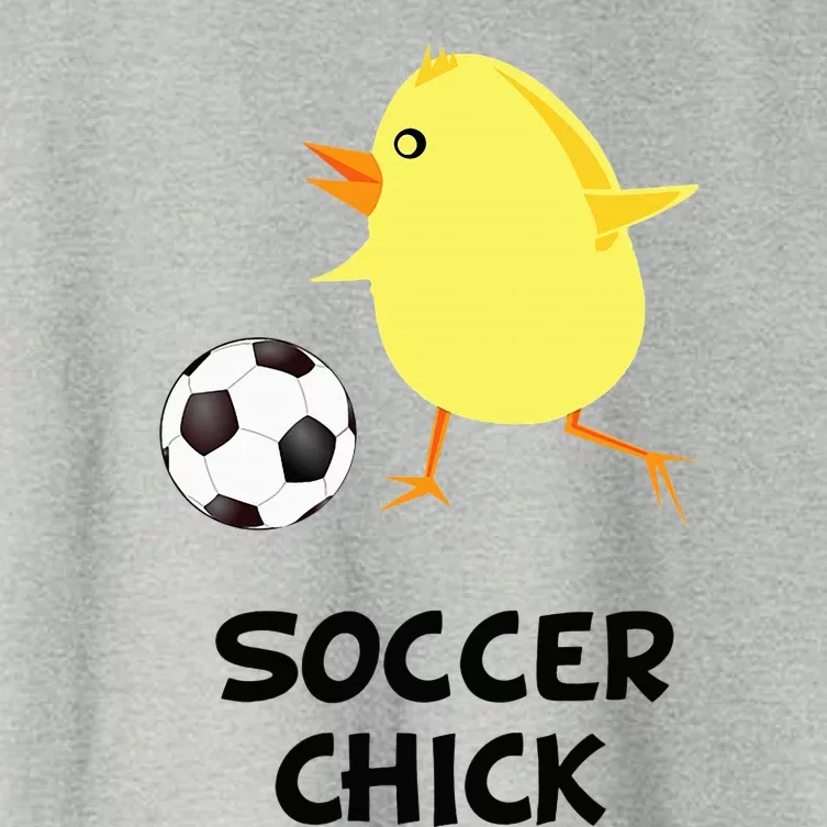 Soccer Chick Funny Female Sport Women's Crop Top Tee