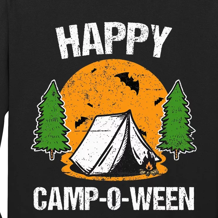 Spooky Camping Fun Happy Camp O Ween Long Sleeve Shirt