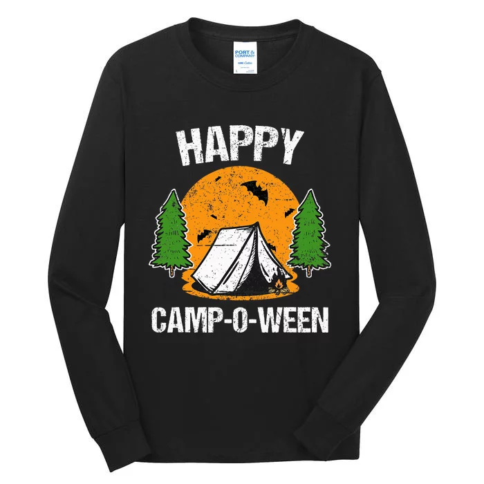 Spooky Camping Fun Happy Camp O Ween Tall Long Sleeve T-Shirt