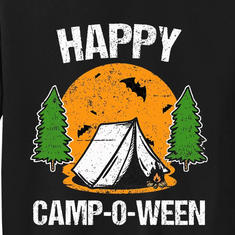 Spooky Camping Fun Happy Camp O Ween Tall Sweatshirt