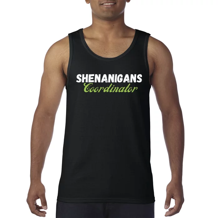 Shenanigans Coordinator Funny St Patrick's Day Tank Top