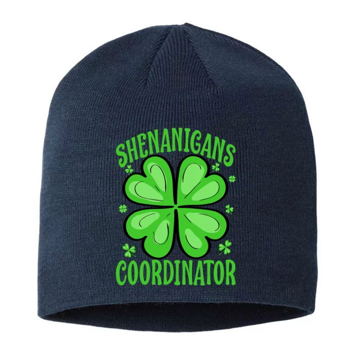 Shenanigans Coordinator Funny Teacher St. Patrick's Day Cute 8 1/2in Sustainable Knit Beanie