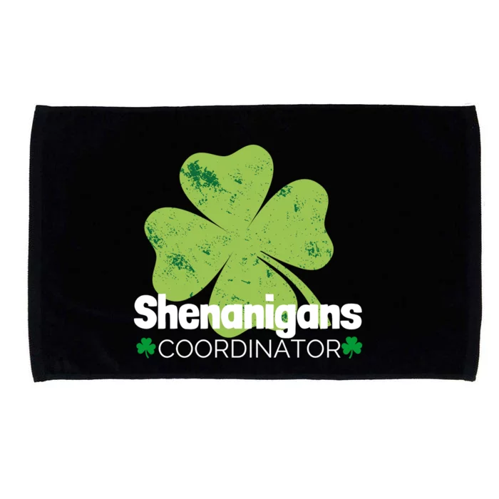 Shenanigans Coordinator Funny St Patrick's Day Microfiber Hand Towel