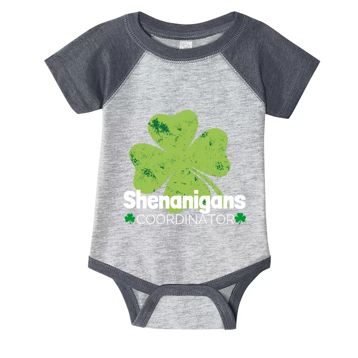 Shenanigans Coordinator Funny St Patrick's Day Infant Baby Jersey Bodysuit