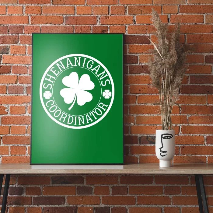 Shenanigans Coordinator Funny St Patrick's Day Poster