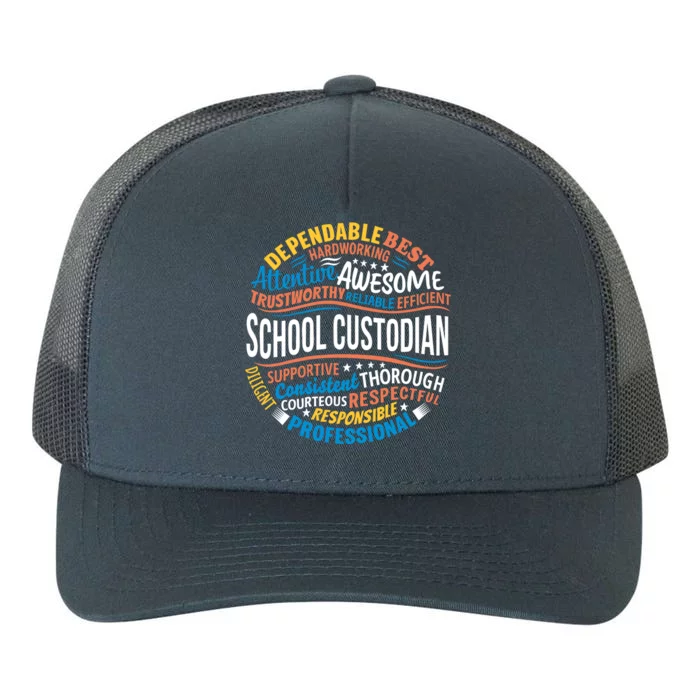 School Custodians Funny Appreciation Gift Yupoong Adult 5-Panel Trucker Hat