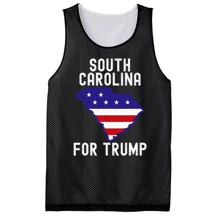 South Carolina For Trump Donald Trump Us Election Mesh Reversible Basketball Jersey Tank