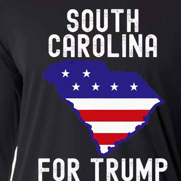 South Carolina For Trump Donald Trump Us Election Cooling Performance Long Sleeve Crew