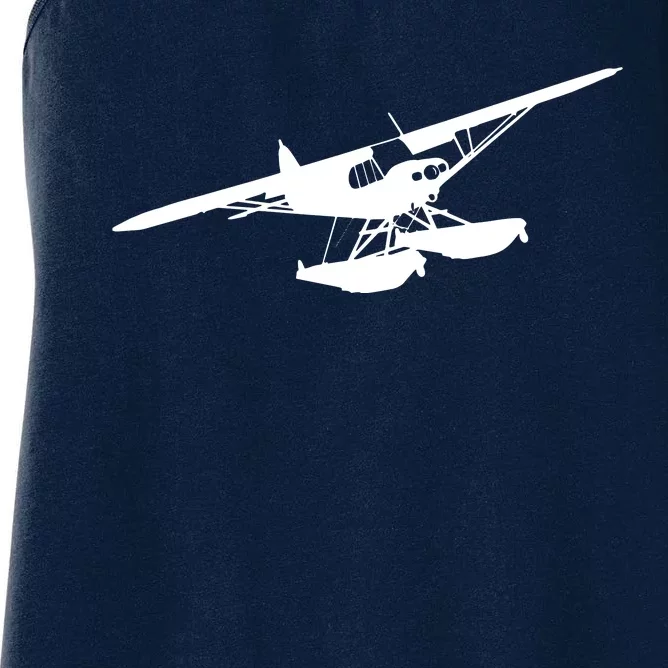 Super Cub Floatplane Airplane Bushplane Flying Pilot Women's Racerback Tank