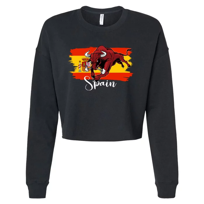 Spanish Clothes For Wo Spain Cropped Pullover Crew