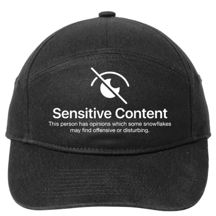 Sensitive Content Funny Political Republican Democrat 7-Panel Snapback Hat