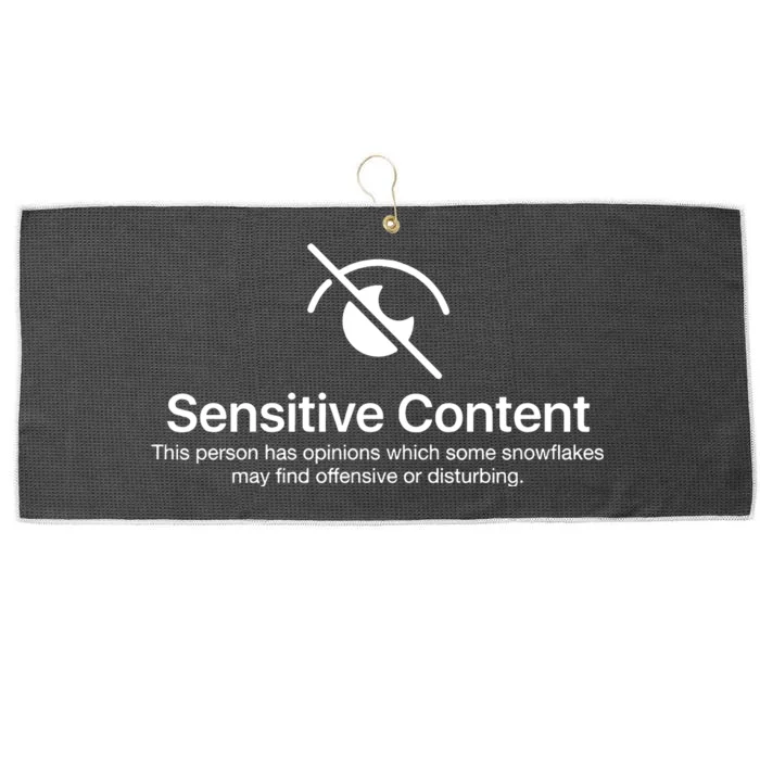 Sensitive Content Funny Political Republican Democrat Large Microfiber Waffle Golf Towel