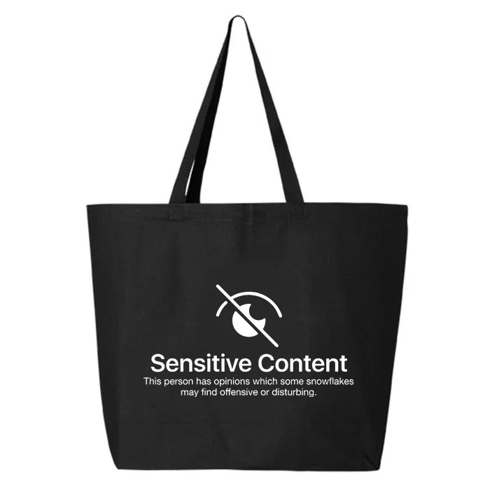 Sensitive Content Funny Political Republican Democrat 25L Jumbo Tote