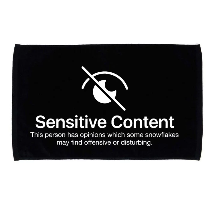 Sensitive Content Funny Political Republican Democrat Microfiber Hand Towel