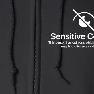 Sensitive Content Funny Political Republican Democrat Full Zip Hoodie